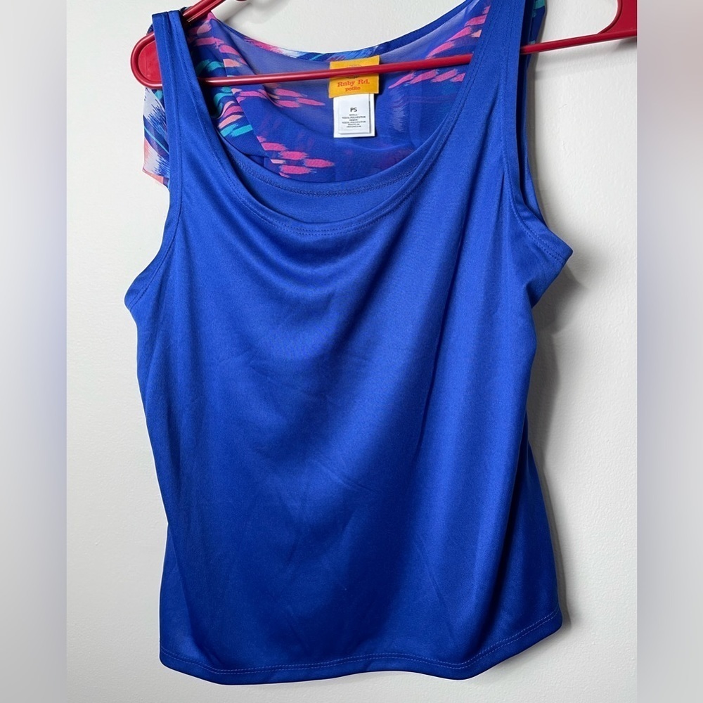 Ruby Rd NWT Blue Petite Blouse - Picture 9 of 9